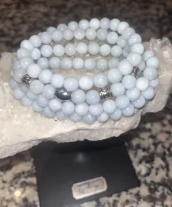Aquamarijn armband heren