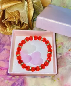 magical-lifestyle.nl Dames Magical rood facet glaskralen armband Luxe rode kraal facet jpg