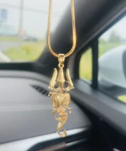 magical-lifestyle.nl Aum Sieraden Trishul autohanger MML met ketting of koord Auto hanger mml 1 jpg